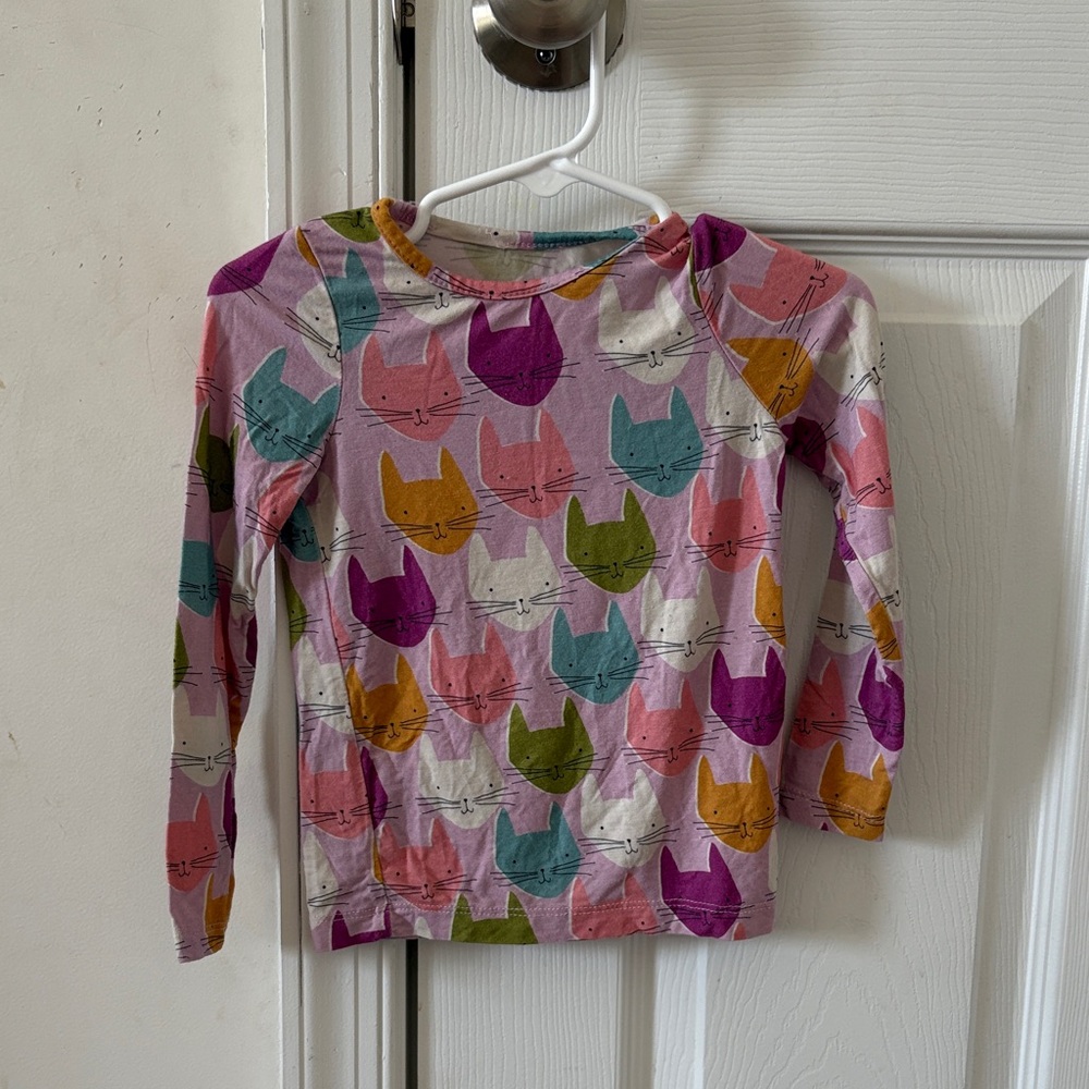Pink Chicken Bamboo Cat PJ Top